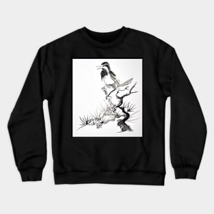 Bird Paint Sketch Crewneck Sweatshirt